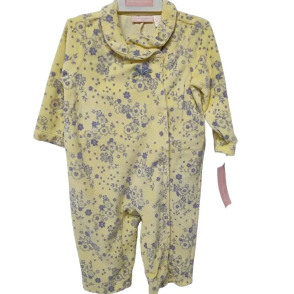 First Impressions 6 - 9 Month Snap Bottom Cozy Light Yellow One Piece NWT Baby